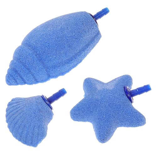 Yardwe 3st Aquarium Luftstein Luftstein-Aquarium USB-luftpumpe Aquarienfilter Aufblasgerät Aquarienscheibe Fisch Ausströmersteine ​​für Teiche Bausätze Schläuche Mineralischer Sand Blue von Yardwe