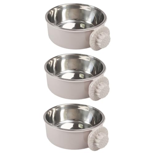 Yardwe 3st Futternapf Für Haustiere Schalenteller Keramik Kaninchen-Hamster-keramikschale Futternäpfe Für Kleine Hunde Hundekiste Wassernapf Futternapf Für Kleintiere Geschirr Hängend von Yardwe