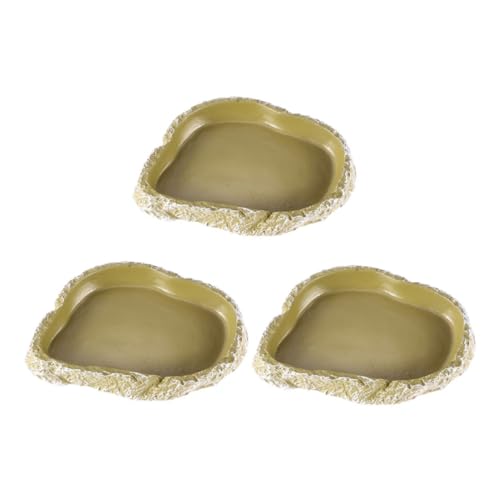 Yardwe 3stücke Teiliges Terrarium Futter Und Wasserschale Für Reptilien rutschfeste Futternäpfe Aus Resin Für Schildkröten Eidechsen Und Andere Haustiere Natürliches Design Einfach Yardwe 3stücke Teiliges Terrarium Futter Und Wasserschale Für Reptilien rutschfeste Futternäpfe Aus Resin Für Schildkröten Eidechsen Und Andere Haustiere Natürliches Design Einfach von Yardwe