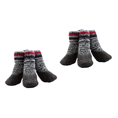 Yardwe 4 Paare Haustiersocken Anti-rutsch-socken Für Haustiere Anti-rutsch-Hund Sohlenschutz Weihnachtssocken Hundesocken Für Kleine Hunde Warme Socken Nicht Haustierschuhe Der Hund von Yardwe