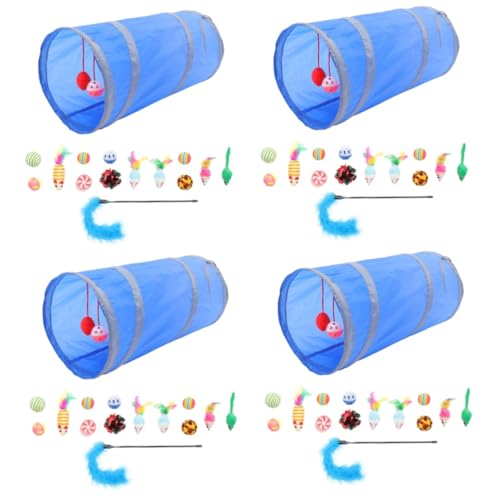 Yardwe 4 Sets Katzenspielzeug Interaktives Spielzeug Katzenspielzeug Tunnelstäbe Vielseitig Praktisch Für Kätzchen Haushaltskatze von Yardwe