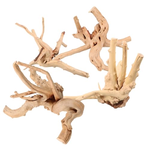 Yardwe 4 Stück Aquarium Versunkenes Holz Aquarium Ornament Holzhandwerk Aquarium Dekor Aquarium Totholz Dekor Holzhandwerk Aquarium Dekor Natürliches Totholz Aquarium Unterwasser Totholz von Yardwe