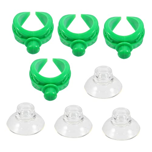 Yardwe Kunststoff Fisch Tank Cup Clip 4 Pack Feeder Einfache Installation Passt Zu Acryl Edelstahl Dauerhafte von Yardwe