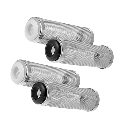 Yardwe 4 Stück Filter Zubehör für Aquarienpumpen Aquariengitter Stainless Steel inoxlm Aquarium Sieb professionelle Aquarienabdeckung Haushaltstankabdeckung Wasserpumpe Wassertank Schild von Yardwe