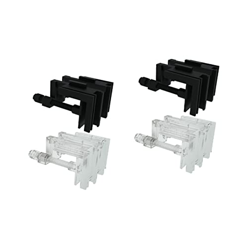 Yardwe 2sets Aquarium Zubehör Acryl Befestigungs Klemmen Schlauch Clips Sicher Scratch Für Aquarien 2 Stücke * 2 von Yardwe