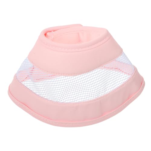 Yardwe 4 Stück Verbundkegelkragen katzenhalsband Katzen nähgarn pink Kegelhalsband für Katzen Hundekegel Katzenhalskegel Anti-Beiß-Kragen tragbar Kätzchen Hals Ärmel PVC Rosa von Yardwe