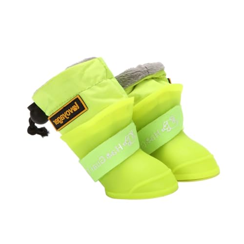 Yardwe 4 Stück wasserdichte Regenstiefel Für Haustiere Katzenschuhe Booties Haustierschuhe rutschfeste Regenschuhe Wanderschuhe Für Haustiere Der Hund Kieselgel Große von Yardwe