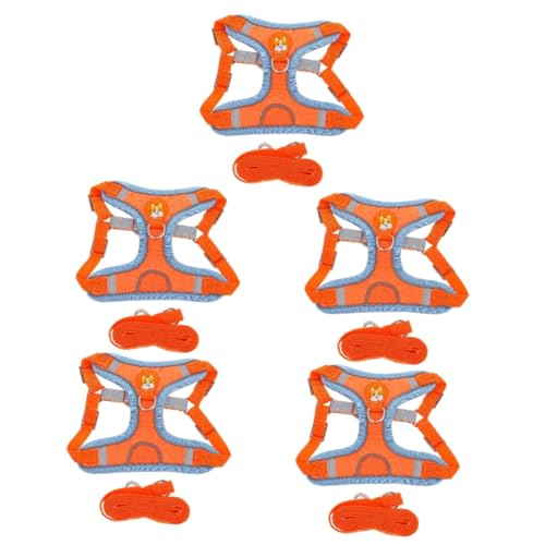 Yardwe 5 Sätze Transportbox für Haustiere gepolstertes Tanktop reflektierende Haustierleine hundegurt hundelaufband Welpengeschirr Diensthundegeschirr Hundeleine für den Außenbereich Seil von Yardwe
