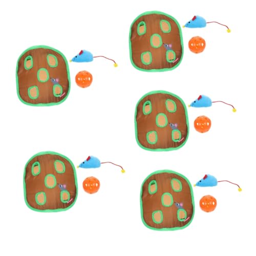 Yardwe 5 Sets Katzenlaufspielzeug Themberchaud Plüschkätzchen Tunnelspielzeug Hundetür Catch The Cat Spielzeug Katzen Teaser Spielzeug Katzentür Innentür Spielzeug Design von Yardwe