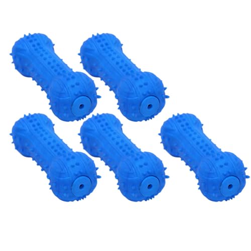 Yardwe 5St Hundetrainingszubehör unzerstörbares Chihuahua- Kätzchen Welpentasche Interactive Toys for Dogs Zahnreinigungsspielzeug Haustier Beiß Blue von Yardwe