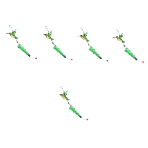 Yardwe 5St Vogelhäuschen im Freien Vogelfütterer Futterspender für Vogelkäfige Vogelfutter zur Dekoration Gartendekor Vogeltränke Fensterkolibri-Futterspender Kolibri-Futterstation Eisen von Yardwe