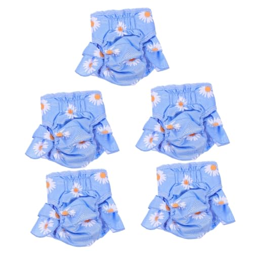 Yardwe Kleidung 5st Physiologische Hosen Für Haustiere Slip Outfits Kostüm Windel Welpenschutzhose Hundehöschen Hygienehöschen Für Hunde Haustierzubehör Baumwolle Drinnen Welpenwindeln von Yardwe