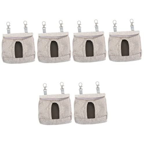 Yardwe 6 STK Kleidersack Chinchilla-Aufbewahrungshalter Hasenkäfig Futtersack Kaninchenfutter pet Feeder pet Food Container Kleiner Futterautomat Kleiner Haustierbehälter Stoff Coffee von Yardwe