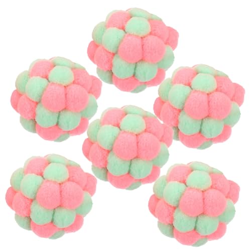 Yardwe 6stücke Katzen Spielzeug Bälle Mit Glocke Weiche Plüsch Pom Pom Bälle Für Indoor-Katzen Fuzzy Katzenspielzeug Aktivität Und Interaktion Yardwe 6stücke Katzen Spielzeug Bälle Mit Glocke Weiche Plüsch Pom Pom Bälle Für Indoor-Katzen Fuzzy Katzenspielzeug Aktivität Und Interaktion von Yardwe