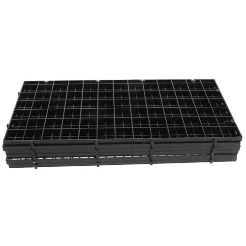 Yardwe 6St Netz trennwand für Aquarium Aquarium-Teiler Fischbehälter-Filter Aquarienfilter Deckel für Aquarien Multi Bodenfilter für Aquarien Aquarienbecken Geteilte Platte Plastik Black von Yardwe