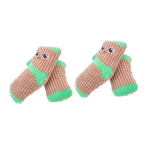 Yardwe 8 Paare Spielzeug Bidoof-plüsch Aggressive Kauer Cartoon-socken Hunde Quietschende Socke Welpe Outdoor-spielsets Themberchaud-plüsch Haustiere Hund Quietscht Plüschtier Backenzahn von Yardwe