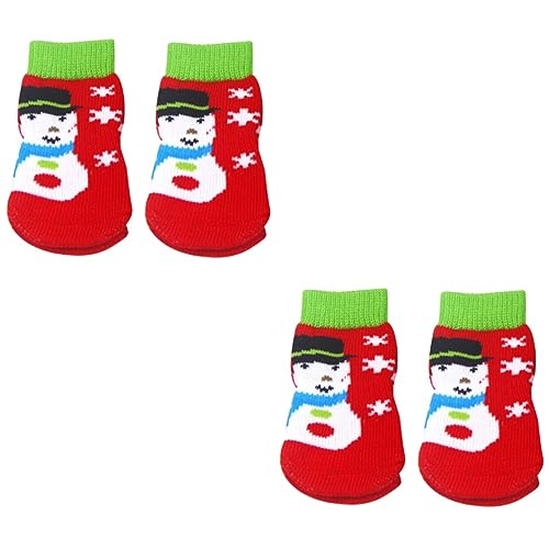 Yardwe 8 Stk Baumwollsocken Für Haustiere Socken Für Katzen Welpensocken Kleine Hundesocken Cartoon-hundesocken Hundesocken Für Kleine Hunde Socken Für Hunde Haustier Socken Rot Der Hund von Yardwe