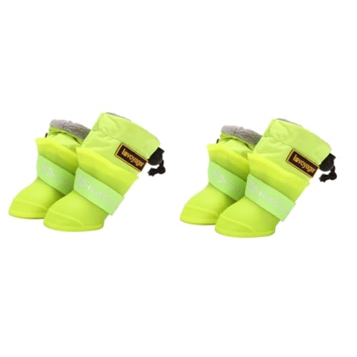 Yardwe 8 STK wasserdichte Regenstiefel Für Haustiere Outdoor-Schuhe Für Haustiere Outdoor-Schuhe Für Schuhe Regenschuhe Für Hunde Pfote Hundeschuhe Wasserfeste Schuhe rutschfest Kieselgel von Yardwe