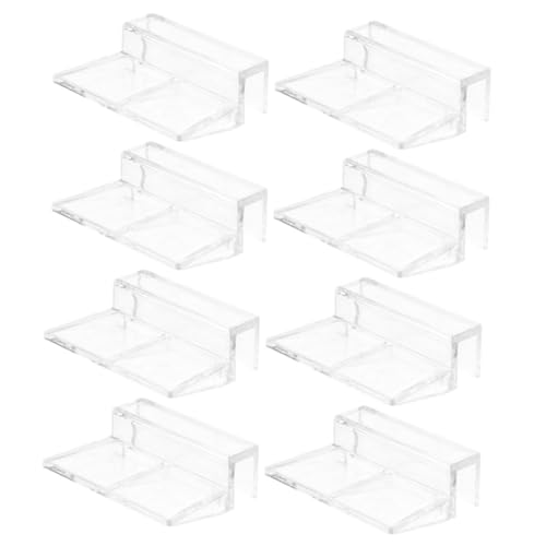 Yardwe 8st Halterung Für Aquarienabdeckung Netz Deckelclip Für Aquarien Auto Großes Aquarium Befestigungsklemme Für Aquarien Fischpumpe Wasser Aquariumheizung Luft Acryl Transparent von Yardwe