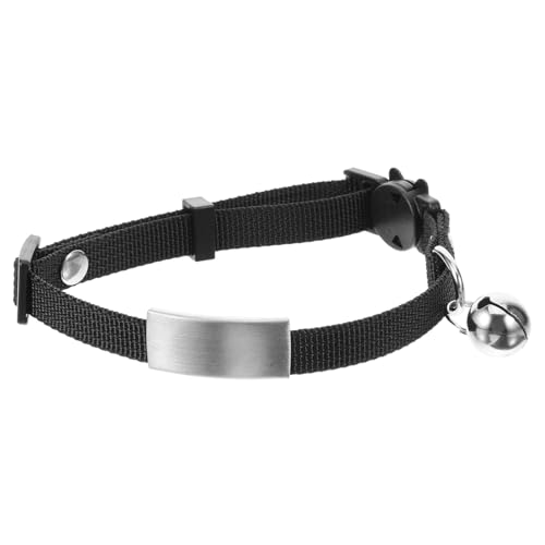 Yardwe Anti-Verlust- Kragen Clips für Hundehalsbänder Kabel Schweine Katze reflektierend bellen Kitten katzenzubehöhr für Katzenhalsbänder Polyester Black von Yardwe