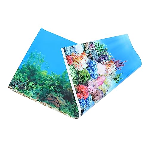 Yardwe Aquarium Hintergrundpapier Fischtankdekoration Auto Anlage Aquarium Kulisse Schildkröte Bausatz Aquarienschläuche Netz Wasserpflanzen Luftpumpe Für Aquarien von Yardwe