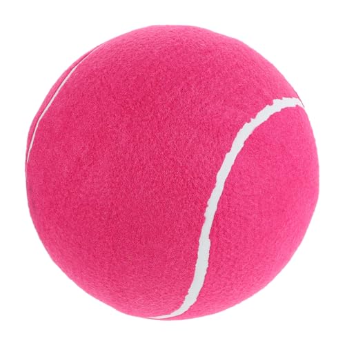 Yardwe Aufblasbarer Tennisball Kaubälle Für Hunde Große Hundebälle Tennisball Für Hunde Riesiger Hundetennisball Großer Tennisball Aufblasbarer Riesiger Tennisball Hundefußball Gummi Rosy von Yardwe