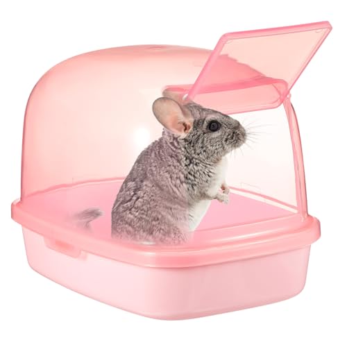 Yardwe Badezimmer zum Trocknen von Hamstern Sandbadbehälter für Hamster Rennmaus Badesand Hamster klo Hamster sandbad Badewanne Hamster Toilette Hamstertoilette aus Kunststoff Plastik von Yardwe