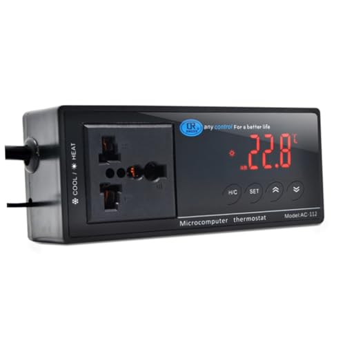 Yardwe Digitales Thermostat für Aquarien Aquarium Thermostat Temperaturregler für Fischbecken Aquarienthermostat Reptil Schildkrötenbecken von Yardwe