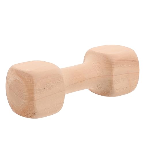 Yardwe Dog Training Supplies Wooden Hanteln Pet Accessories Puppy Accessories Puppy Supplies Wooden Khaki Funny Chewing Toy Puppy Accessory Small Molar Toy Large Dog Supplies Puppy Toys von Yardwe