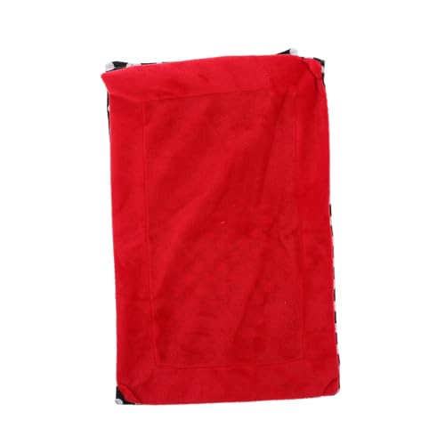 Yardwe Eidechsenbett Schlafsack für Haustiere Reptil Kriechtier Schlafkissen Kriechtier Schlafdecke Bett für kriechende Tiere kleines Haustierbett mit Kissen Flanell Black von Yardwe