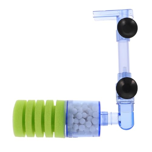 Yardwe Filter für Fischbecken Pumps Belüfter Luft Filter für Haustierbrunnen tauchfähig Abs wasserreiniger hauswasserfilter Sponge Filter Zubehör für Aquarien Schwammfilter Plastik Blue von Yardwe