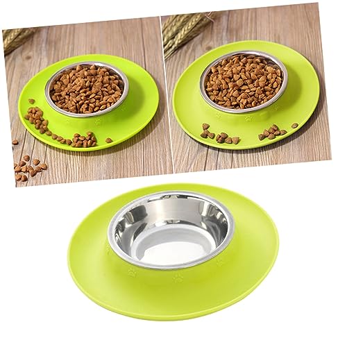 Yardwe Futternapf für Haustiere Wasserflasche für Hamster Welpennäpfe für Würfe Katzennäpfe edelstahlschüsseln Stainless Steel Bowl Haustiernapf aus Edelstahl Hundefutter groß Hundenapf von Yardwe