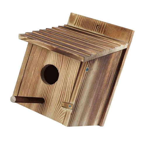 Yardwe Garten Holz Vogelhaus Bausatz Für Wetterfestes Vogelhäuschen Zum Aufhängen Ideal Für Wildvögel Mit Futterstation Für Fenster Und Balkon Einfach Zu Montieren Und Langlebig von Yardwe