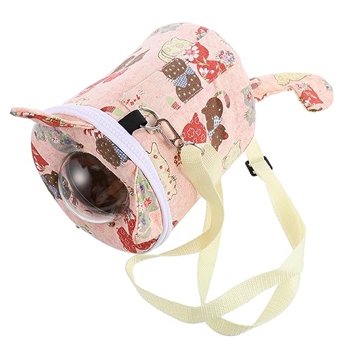 Yardwe Hamster Aus Tasche Rucksackträger Für Tiere Hasenrucksack Kleiner Reiserucksack Tragbare Transportbox Für Haustiere Hamster-Reisetasche Igel Chinchilla Rosa Tasche Zum Mitnehmen von Yardwe