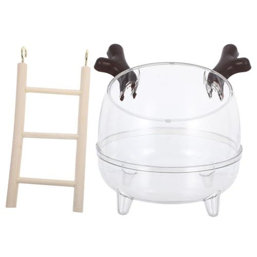 Yardwe Hamster Badezimmer Toilette Zubehör Für Chinchillakäfige Hamsterbadewanne Hamster -Toilette Hühnerstaubbadewanne Zubehör Für Haustierratten Hamsterzubehör Hölzern Coffee von Yardwe