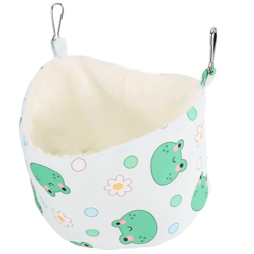 Yardwe Hamster Baumwollnest Klein Lamelle Igel-Hamster Hängematte Kaninchen Kabelkleiderbügel Serviette Vlies Stammlos Ausgestopft Käfig Matschig Fuchs Hund Entwirren Stoff Light Green von Yardwe