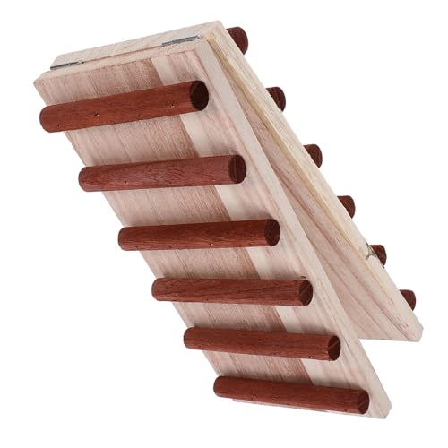 Yardwe Hamster-Bogenbrückenleiter Hamster brücke Hamster Hamster Klettergerüst Plattformhaus für Hamster Rad Chinchilla-Leiter aus Holz Leiterspielzeug für Hamster hölzern von Yardwe