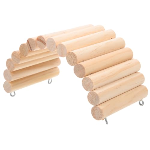 Yardwe Hamster Log Leiter Hamster brücke Hamster nager Hamster Training Hamster schaukel Hängematte Vogelkäfig Haustier Haustierkäfigleiter Holz von Yardwe