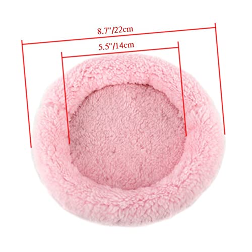 Yardwe Hamster-Pad-Bett Hamster Bett hamsterbett haustierbett erhöht pet Bed haustierfeldbett Futter für Meerschweinchenkäfige meerschweinchenbett Matte Hamster Pad Hamstermatte Rosa von Yardwe