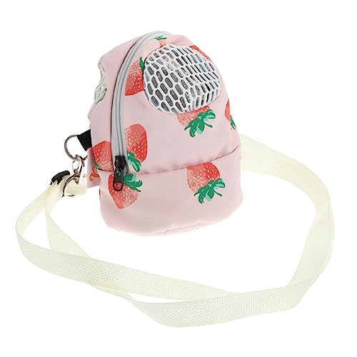 Yardwe Hamster Aus Tasche Koffer Rucksack Kleiner Hamsterträger Babygeschirr Zum Von Kleinkindern Reisetasche Igel Hängende Hamster-Einkaufstasche Muster Rosa Haustier Tragetasche von Yardwe