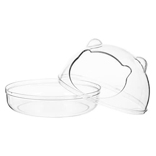 Yardwe Hamsterbad Hamsterhäuser Waschbecken Wanne Hamster-duschbadewanne Badezubehör Für Das Bad Kleine Behälter Hamster-saunaraum Sandbad Duschraum Hamsterwaschbecken Transparent Plastik von Yardwe