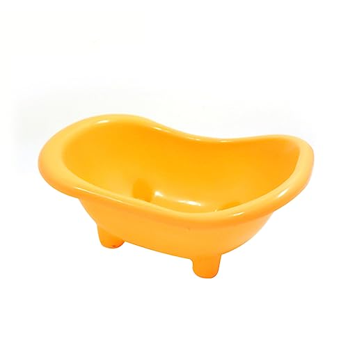 Yardwe Hamsterbadewanne Hamster Bathtub Small Animal Bathtub Gerbil Bathtub Small pet Bathtub Rat Bathtub Mice Bathtub Hamster badewanne Kleintierbadebecken Badewanne für Haustiere Yellow von Yardwe