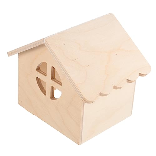 Yardwe Hamsterhaus Aus Hamster Hideaway Cabin Gemütliches Tiernest Für Kleine Haustiere Idealer Rückzugsort Und Spielplatz Für Hamster Goldhamster Und Kleine Nagetiere von Yardwe