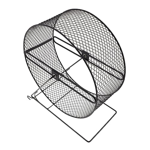 Yardwe Hamsterlaufrad Igelrad Hamsterspielzeug Hamsterlaufspielzeug Eichhörnchenrad Spielzeug Hamsterspielzeug Igellaufrad Eisenhamsterrad Hamsterlaufrolle Rattenrad von Yardwe
