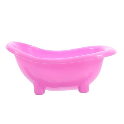 Yardwe Hamsterwanne Hamster-Badeschale Hamster-Sandbadeschüssel Puppenbadewanne Hamster-Sand-Badewanne Hamster Spielplatz Hamster Spielzeug Badehaus für Hamster Rennmaus Badehaus Abs Rosa von Yardwe