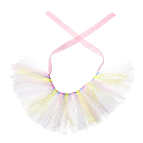 Yardwe Regenbogen-Tutu-Kleid Für Hunde Hundekleid Welpenkleid Hundehochzeitskleid Hundegeburtstags-Outfit von Yardwe