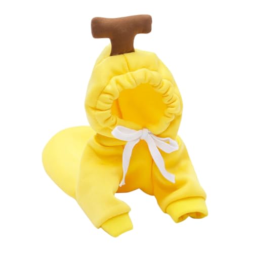 Yardwe Haustier-Pullover tierkostüme hundemantel Haustierbekleidung hundebekleidung hundekleider weihnachtsdeko geschmeidige Haustierkleidung Winterkleidung für Hunde Polyester Yellow von Yardwe