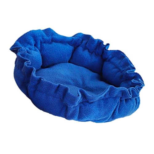 Yardwe Haustierbett Fleecedecke Hund Hundebett Hundedecke Leckerlibeutel Für Welpenunterlagen Für Haustiere Käfig Schlafunterlage Für Katzen Polarfleece Blue von Yardwe