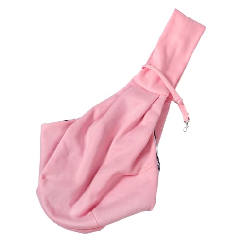 Yardwe Haustiertasche Haustierträger Katzenbeutel Haustier-Tragetasche für den Tierarztbesuch Kleiner Hundeträger Tragetuch für Hunde Trageschlaufe für kleine Hunde Polyester Rosa von Yardwe