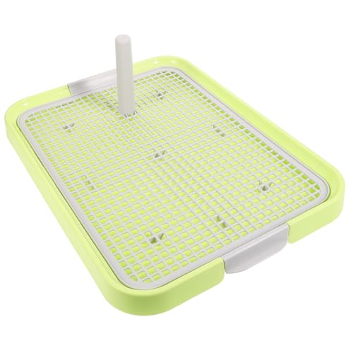 Yardwe Haustiertoilette Welpentoilettenzug Töpfchen Post Pfote Welpen Pads Tabletts Neutralisator PIPI-Pads Für Hunde Unterlage Hunde-PIPI-pad Hundewindeln Tür Plastik Light Green von Yardwe